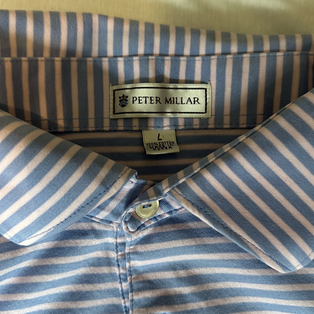 Peter Millar Large striped Polo